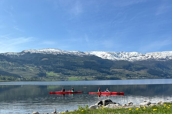 Sea Kayaking Rental - A calm paddle in Voss, not a whitewater adventure