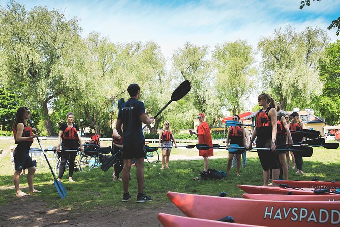 Self-Guided Kayak Adventure In Central Stockholm (One-man kayak) - Getting Started at Långholmen Kajak