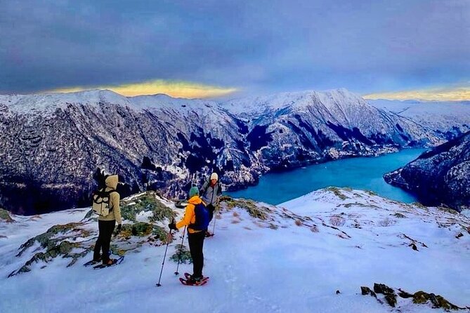 Snowshoe hiking in Bergen - Public tour - A summit shaped by the weather