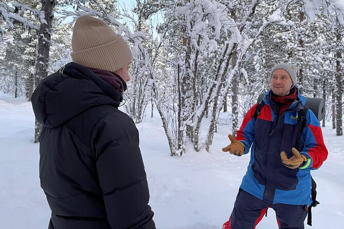 Snowshoe in a Winter Forest - Meeting Anders and setting out from Kiruna
