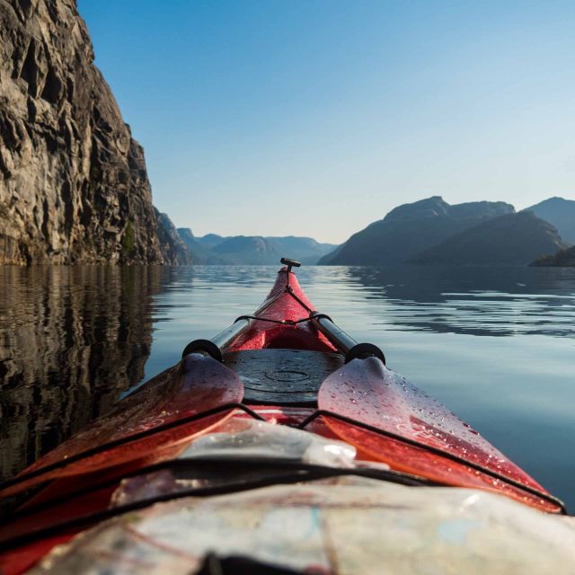 Stavanger: Lysefjord Kayak Safari (Waterfalls & Pulpit Rock) - Starting at Dørvika beach with a short safety briefing
