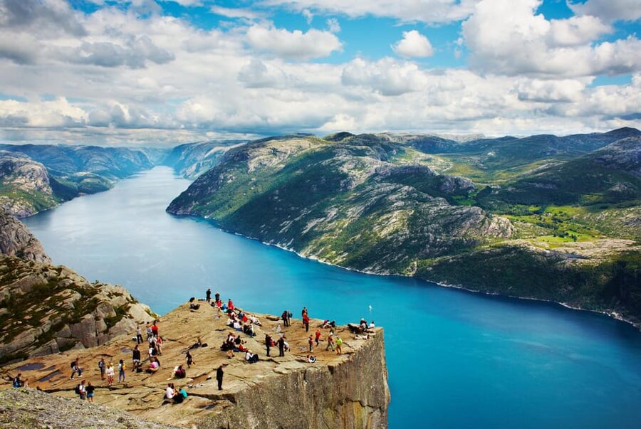 Stavanger: Preikestolen (Pulpit Rock) Hike with Local Guide - The first climb through woods and streams