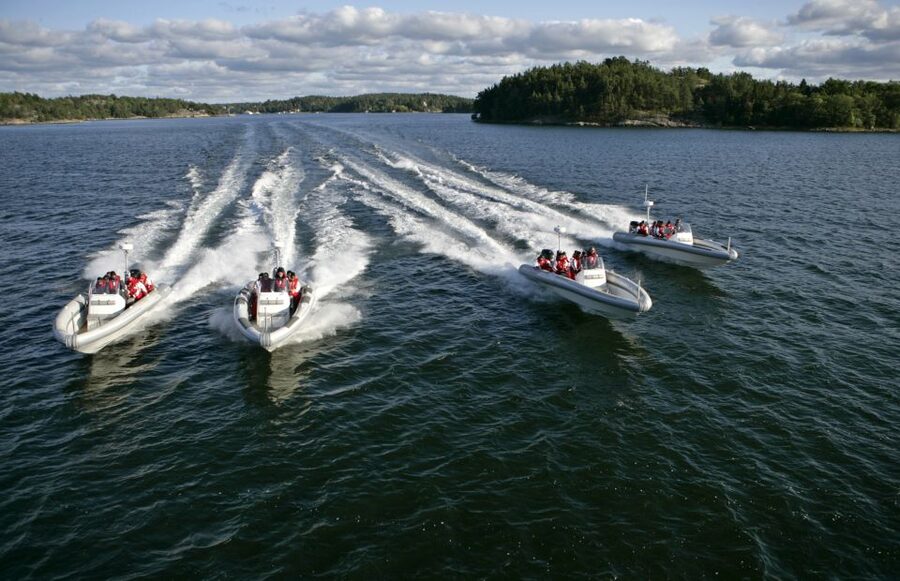 Stockholm Archipelago RIB Speed Boat Tour with Swedish Fika - Fjäderholmarna marks the change of mood