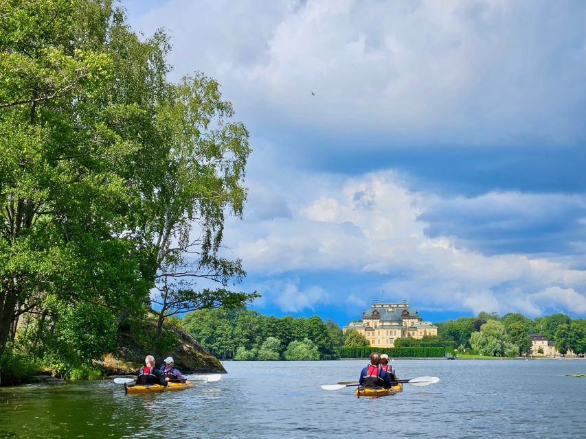 Stockholm: Guided Kayak Tour to Drottningholm Royal Palace - Walking through the palace gardens