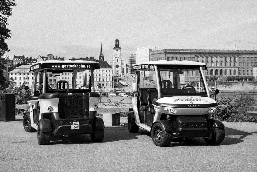 Stockholm Private Golf Cart Tours - Norrmalmstorg and the modern city center