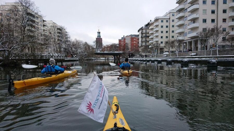 Stockholm: Winter City Kayaking Tour - Starting at Adventure Cafe near Stockholm Central