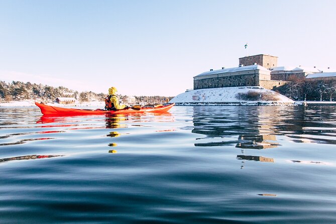 Stockholm: Winter Kayaking, Swedish Fika and hot Sauna Experience - Fika, fire, and the best part of the return
