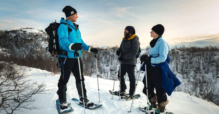 Svolvær: Snowshoe Nature Explorer - Getting used to snowshoes and poles