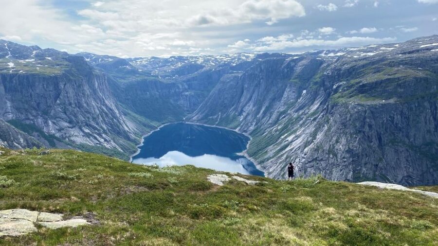 Trolltunga Helicopter & Waterfalss Sightseeing From Bergen - Seeing Trolltunga from above