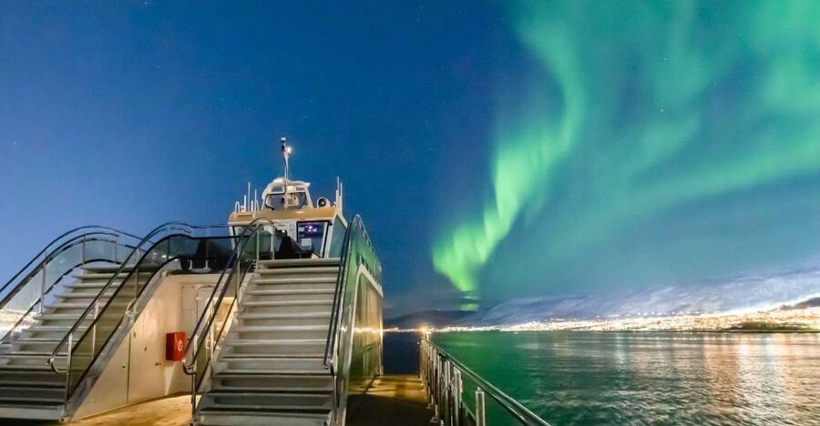 Tromsø: Aurora Dinner Cruise by Hybrid-Electric Catamaran - Quiet water and wide Arctic views