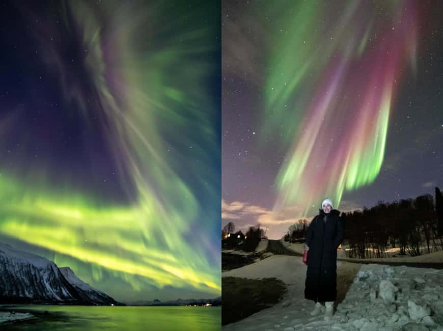 Tromsø: Northern Lights Chase with Free Photos - The second location and the value of persistence