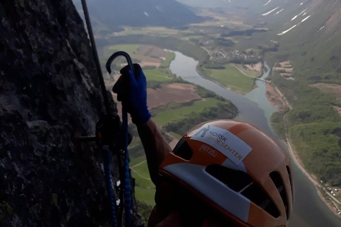 Via Ferrata Åndalsnes West Wall - Three climbing sections, with metal holds and real exposure