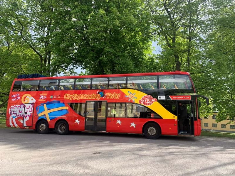 Visby: Hop-On Hop-Off 1 day Bus Tour - Harbor and Visby Cruise Terminal