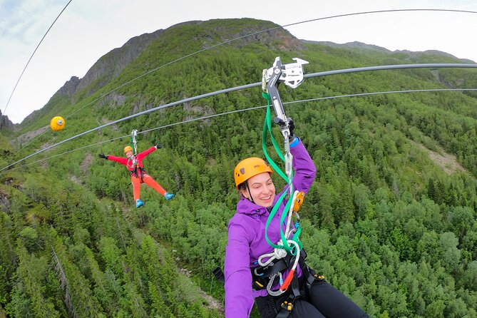 Zipline Experience in Mosjøen - Walking the Helgelandstrappa before takeoff